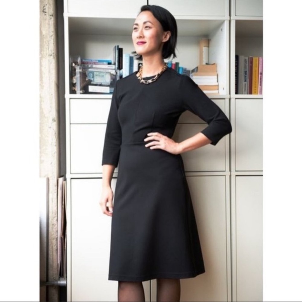 Betabrand 9 to 5 Dress in Black XXL